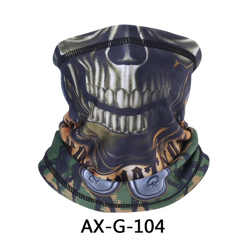 AX-G-104 Утюг JIA'S Балаклава мотоциклетная маска для лица Мото шлем бандана-капюшон теплый лыжный шеи Половина лица маска ветрозащитный пылезащитный уход за кожей лица щит - Цвет: AX-G-104