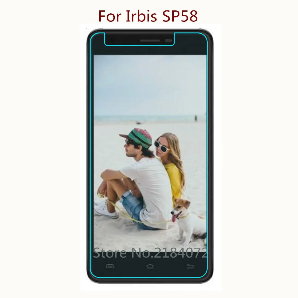 9H 2.5D Защитное стекло для экрана Irbis SP58 закаленное смартфона Передняя пленка