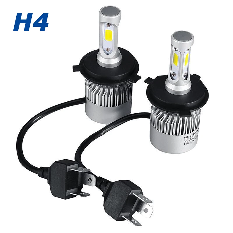 Oslamp H4/H7/H11 COB Светодиодный фонарь для автомобильных фар одиночный/Hi-Lo луч 8000лм 6500 к