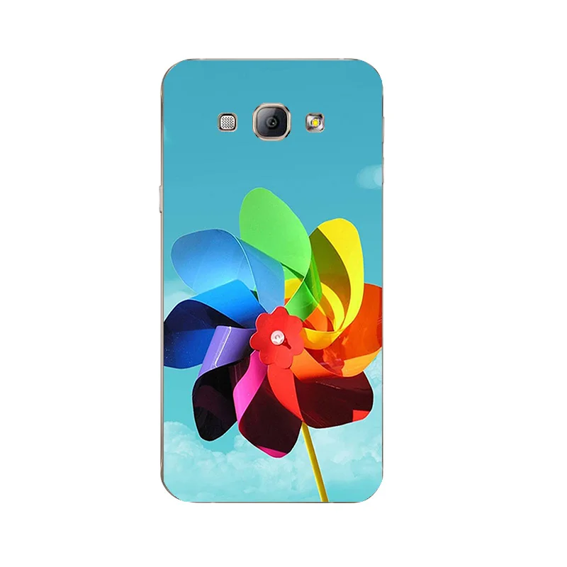 Для samsung Galaxy A7 ТПУ чехол для телефона для A3 A5 A8 оболочка прозрачная ПВХ-пленка для A300 A500 A700 A800 крышка Юбка радужных цветов для девочек