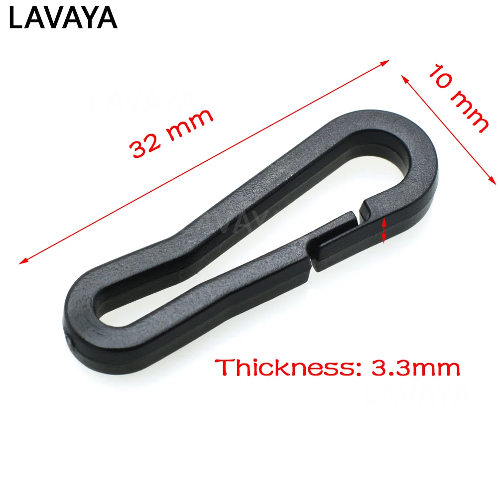 10pcs Plastic Safety Snap Hook Buckle For Bag Backpack Outdoor Equipment Accessories