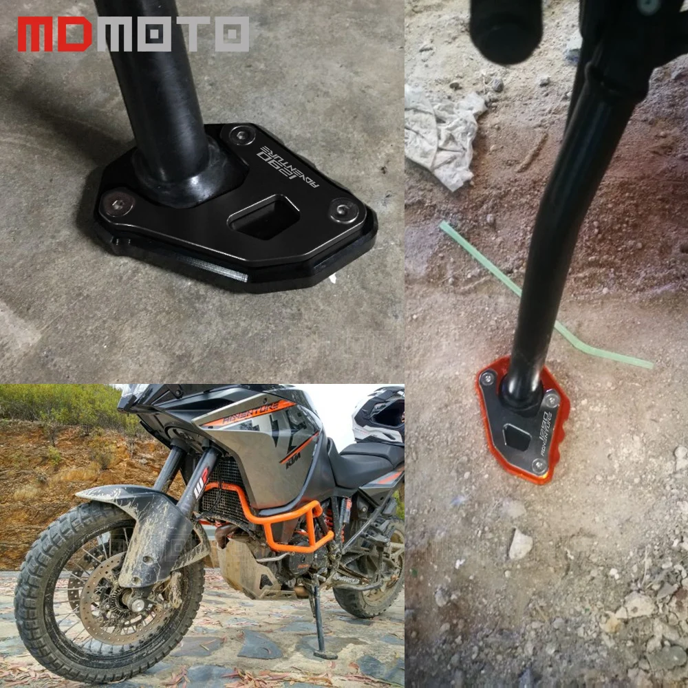 

For KTM 1290 Adventure Motorcycle Kickstand CNC Aluminum motorcycle Side Stand Enlarge extension cover For KTM 1290 Adv