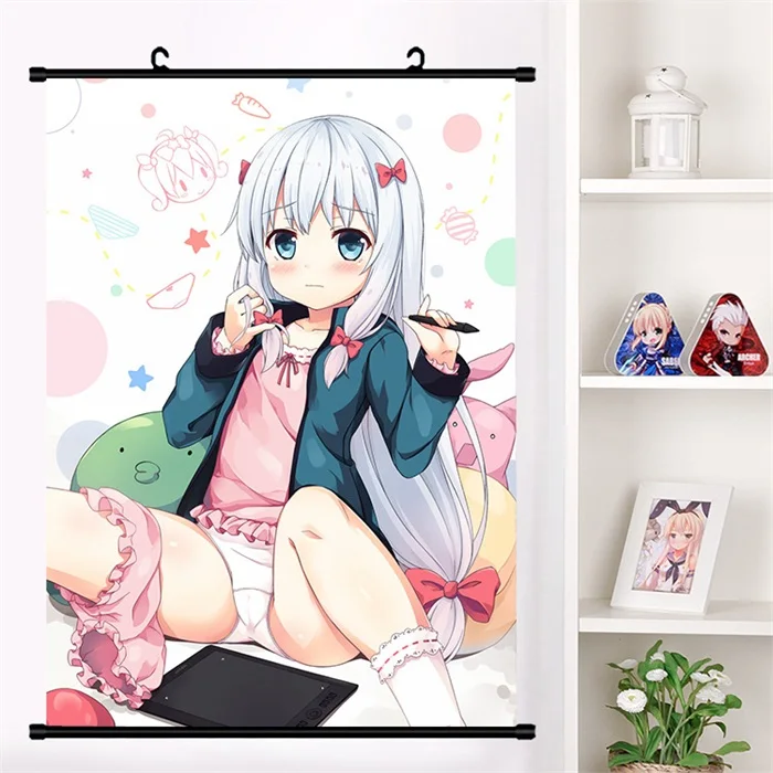 I Японского аниме "eromanga-Sensei" Izumi Sagiri милый настенный свиток Фреска плакат Настенные подвесные плакаты коллекция домашнего декора искусство - Цвет: I