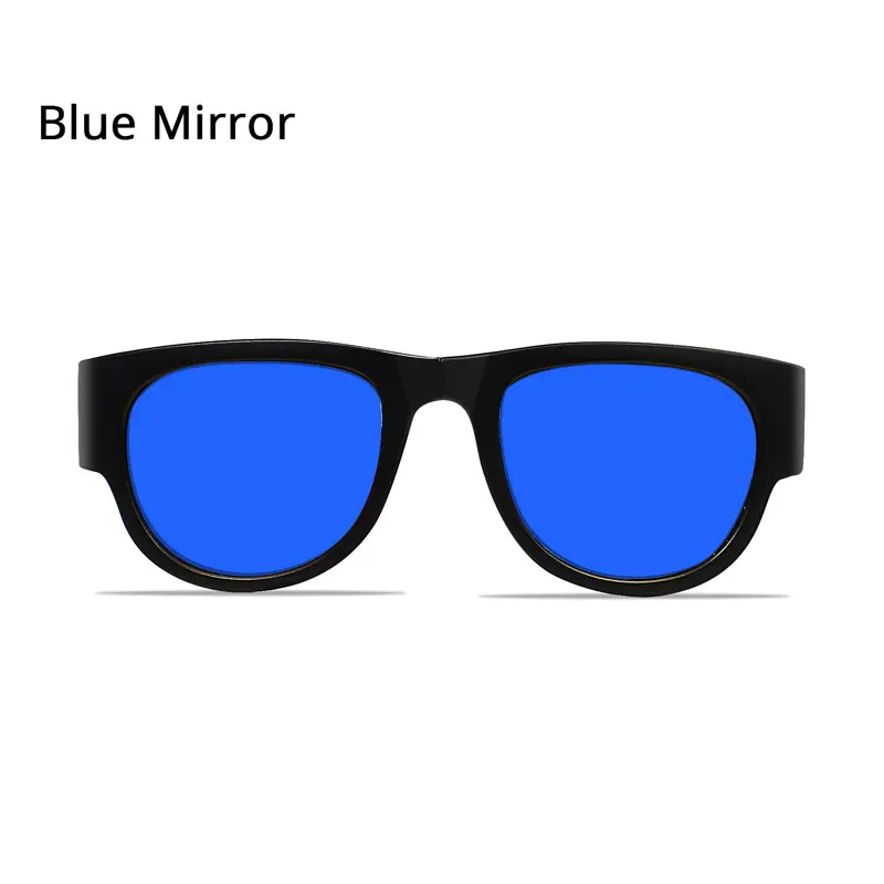 Polarized Dark Blue Пощечину солнцезащитные очки поляризованные Для женщин Slappable браслет солнцезащитные очки для Для мужчин браслет красочные моде зеркало складывающиеся оттенков - Цвет линз: Polarized Dark Blue