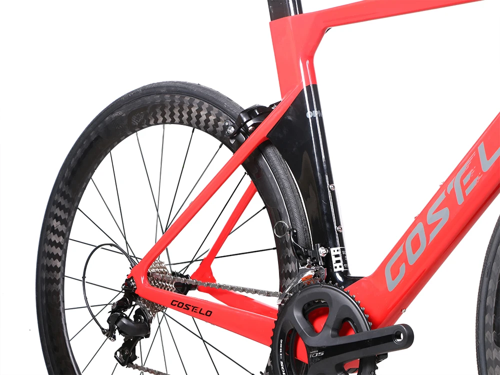 Costelo AEROMACHINE MONOCOQUE one piece Carbon Road Complete Bike Road Bicycle Frame wheels R8000 Group