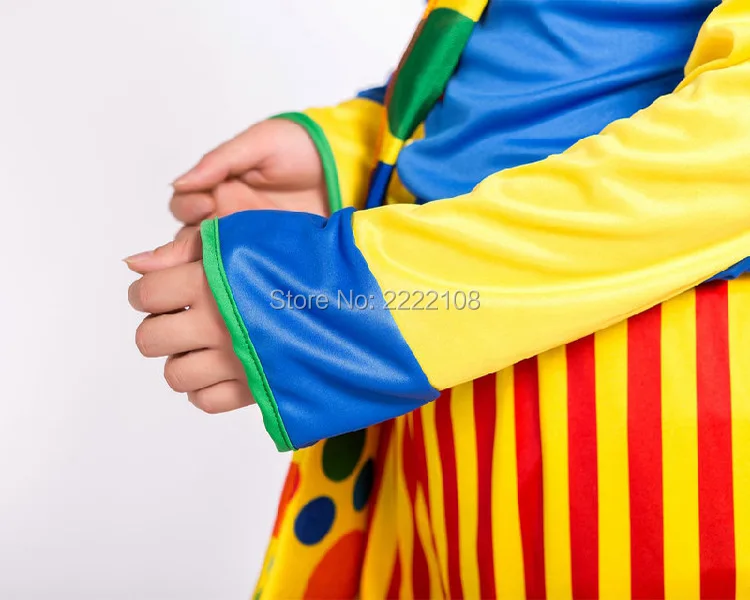 2018 костюмы на Хэллоуин потрясающий цирковый костюм клоуна для взрослых баффер