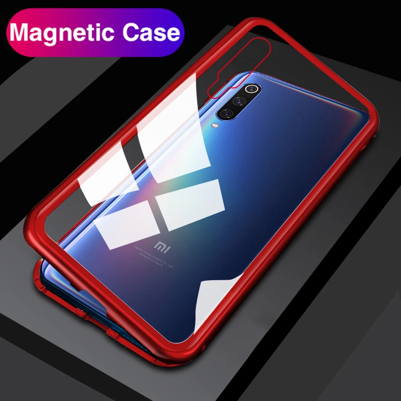Магнитный адсорбционный чехол для телефона для Xiaomi mi 9T 9 8 Lite Pocophone F1 mi 9T T9 mi 9 Магнитная задняя крышка для Xao mi Xio mi Red mi Note 7