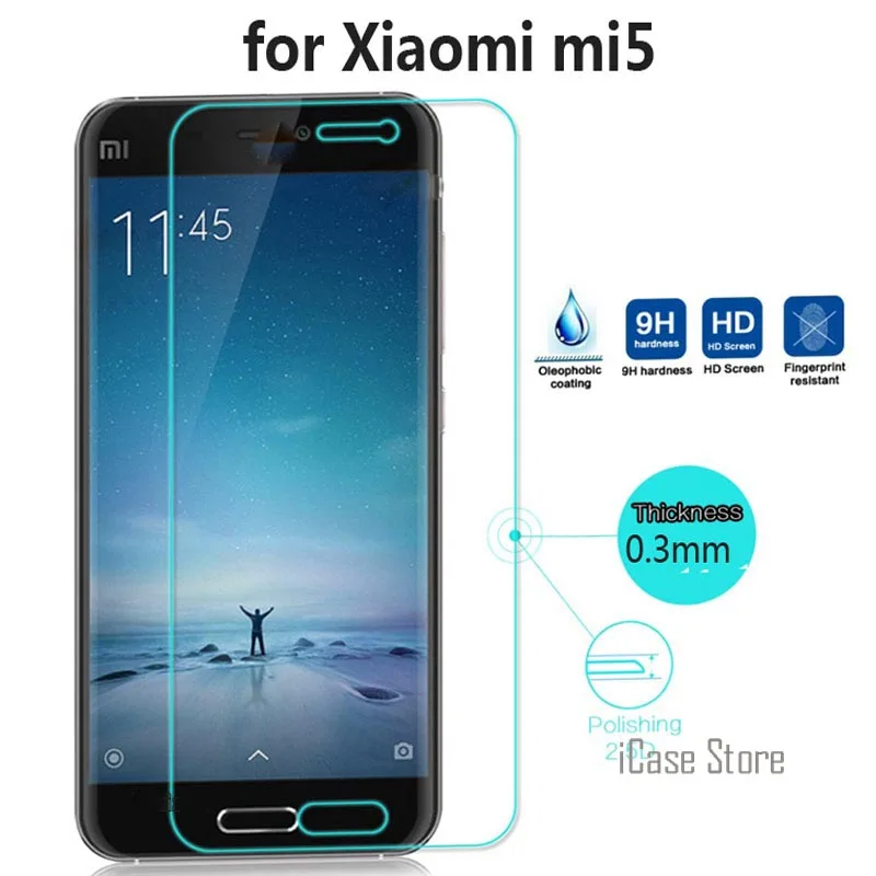 Закаленное стекло 9H для xiaomi redmi note 1 2 3 Pro mi 4 5 4c 4i 4S чехол с защитной пленкой