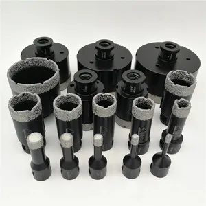 SHDIATOOL 1 шт . Вакуумные Паяные алмазные сверла для сухого бурения 58-11or M14 резьба фарфоровая плитка мраморная кольцевая пила коронка