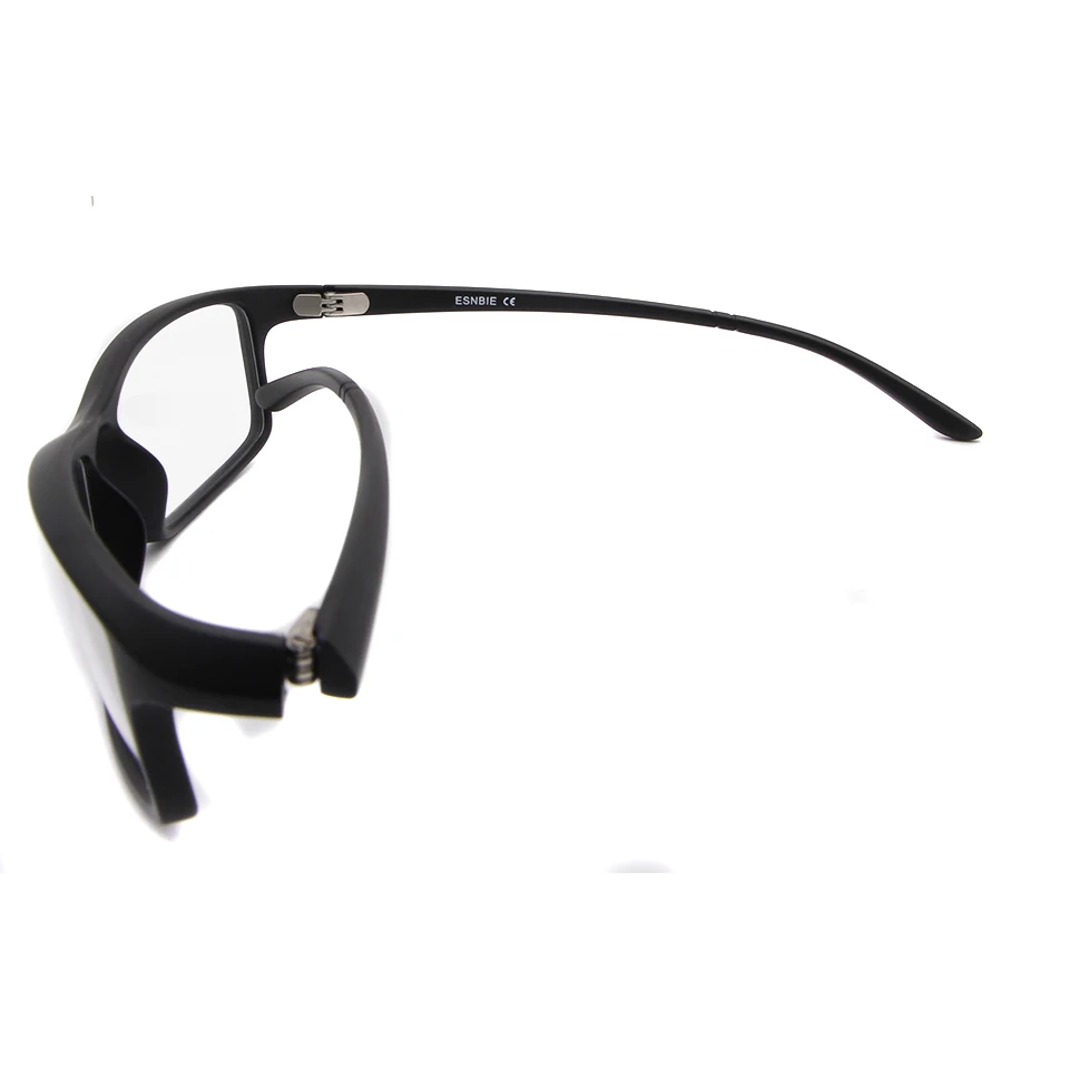 ESNBIE TR90 мужские оптические очки кадр очки с квадратной оправой мужской черный матовый очки с бесцветными линзами Oculos 78207