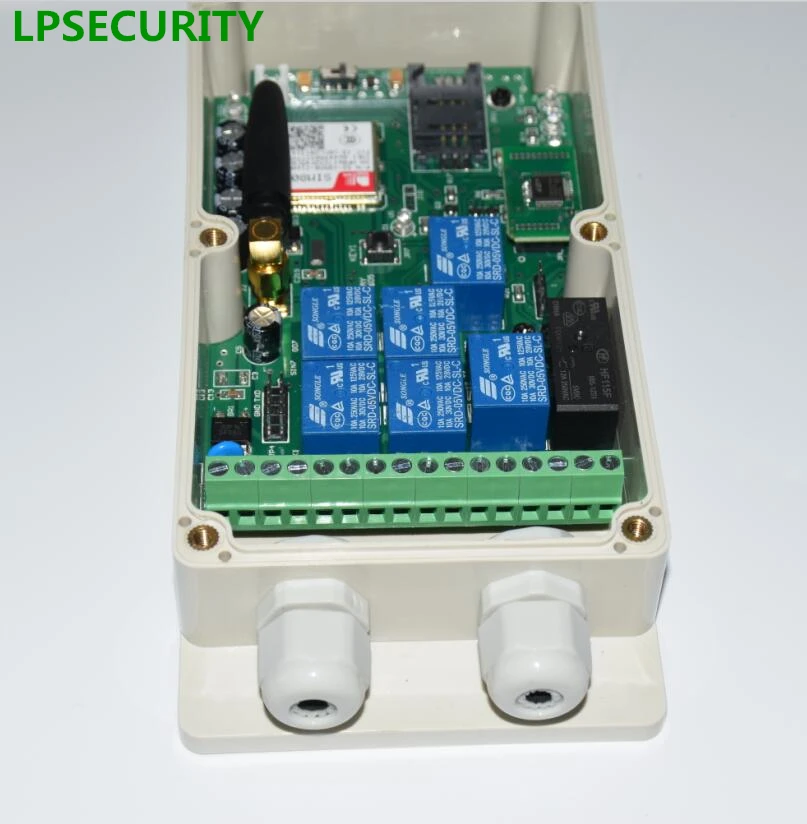 LPSECURITY 4G 2G Водонепроницаемый 7 реле в режиме реального времени GSM дистанционного