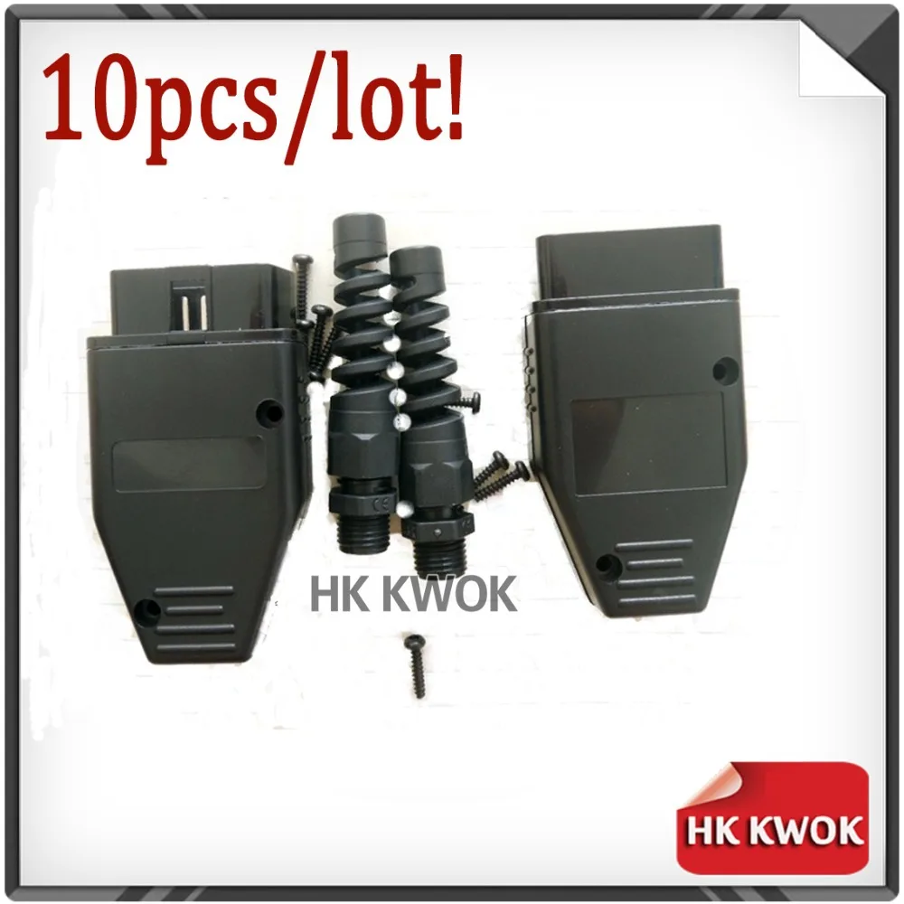 10 шт./лот OBD OBD2 OBDII EOBD JOB ODB 2 ODBII EOBD2 OBD11 J1962 штекер адаптера проводки Бесплатная