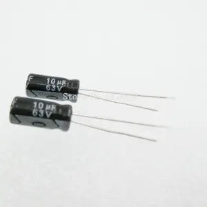 20 шт.лот 10 мкФ 63V Алюминиевый электролитический конденсатор 5*11 электролитический конденсатор 63v 10 мкФ