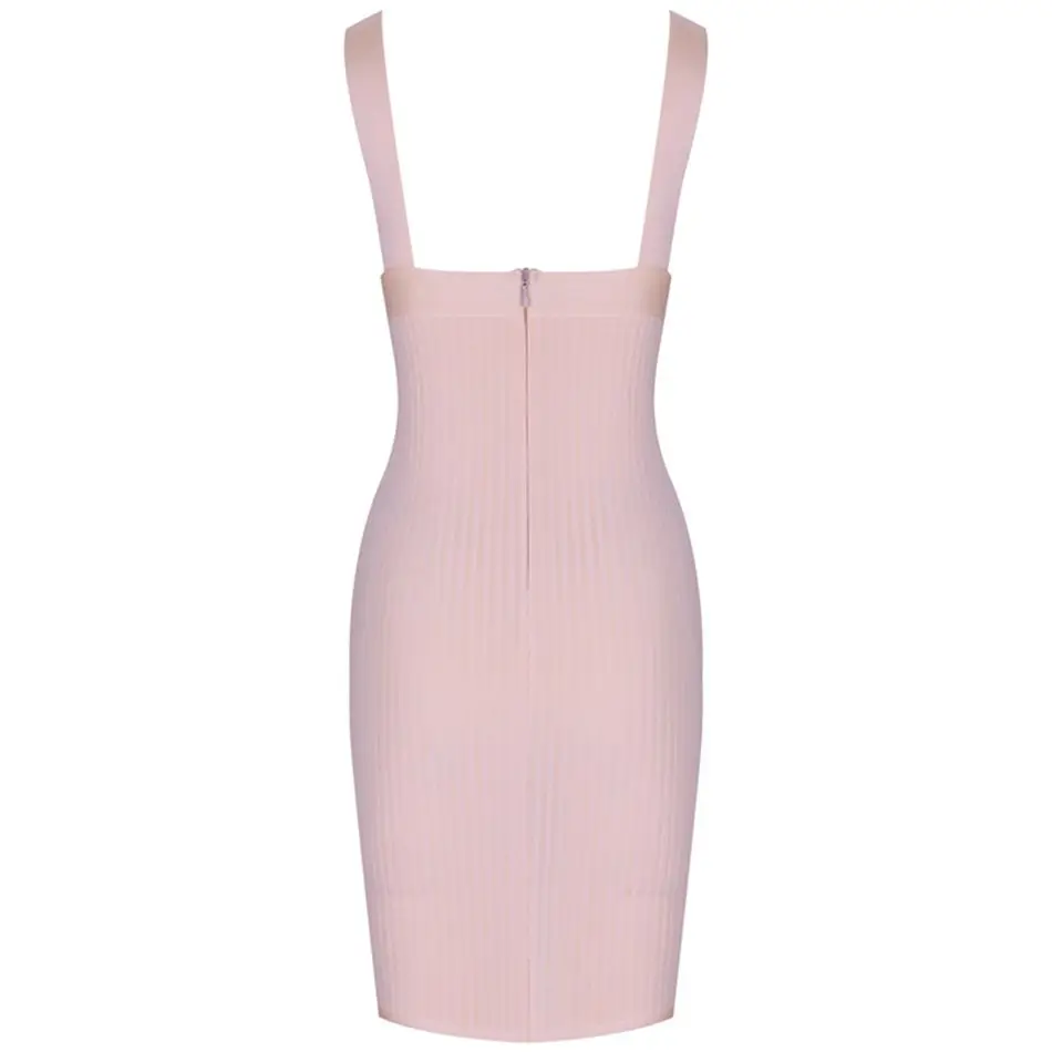 

Newest Fashion Celebrity Party Bodycon Bandage Dress Women Spaghetti Strap V-Neck Sexy Nightclub Dress Women Vestidos Wholesale