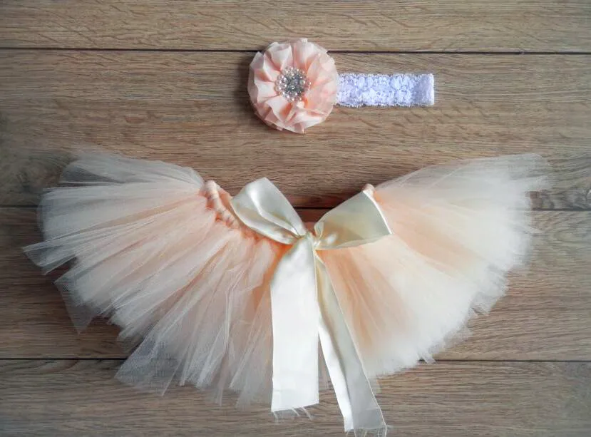 Реквизит для фотосессии новорожденных Юбка-пачка малышей Розовый костюм