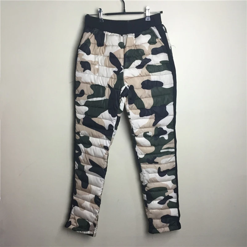 2017 Для женщин зимние теплые хлопковые ватник мода Slim 2 шт. комплекты (топ + брюки)