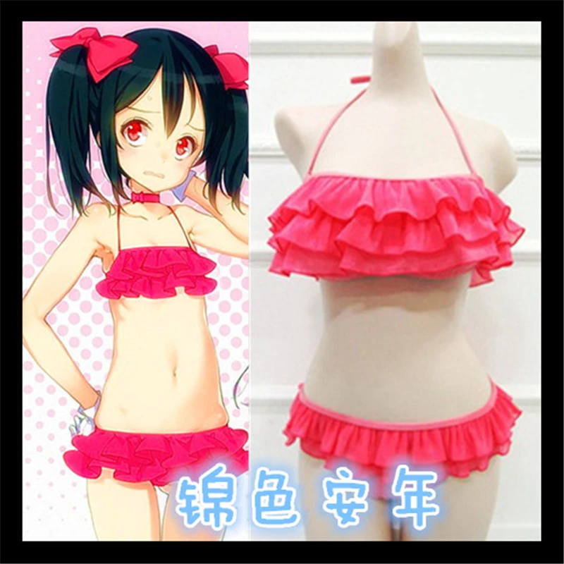Love Live! Нико Ядзава бикини купальник сексуальный Cos костюм для ролевой игры +