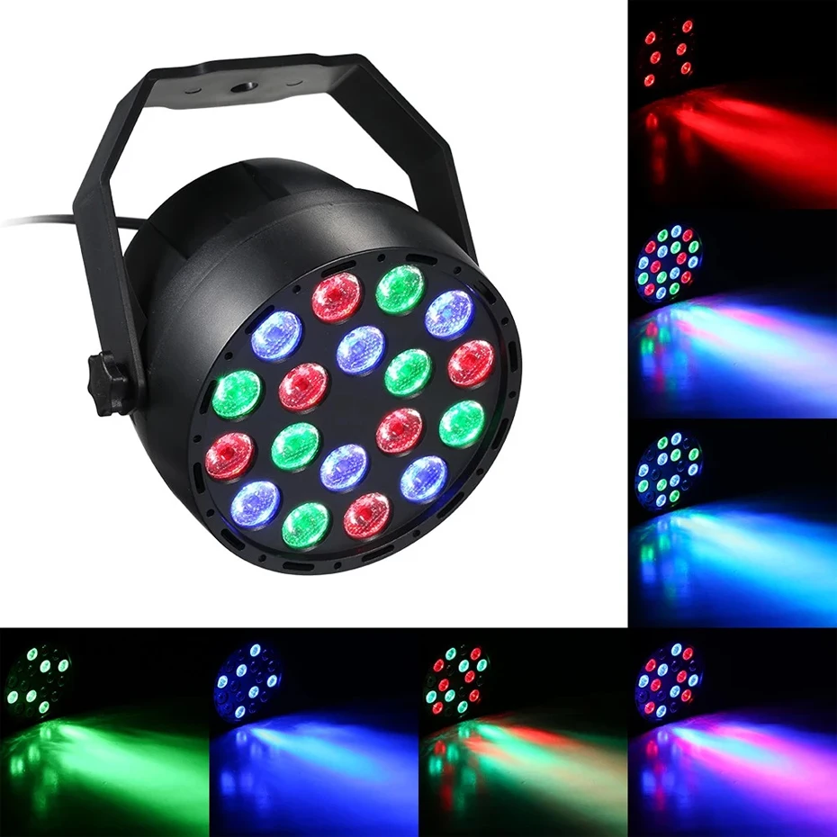 Инопланетянин пульт 18 светодиодный s DMX RGB мини светодиодный сценический Par Светильник ing Effect DJ Disco вечерние бар для праздника Рождество Свадьба День рождения Клуб Светильник