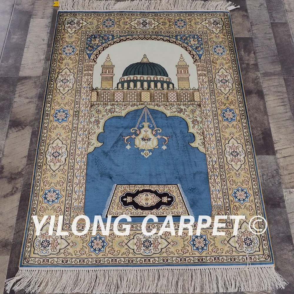 Yilong 2 8 'x 4' восточные коврики винтажный Шелковый Молитвенный ковер ручной