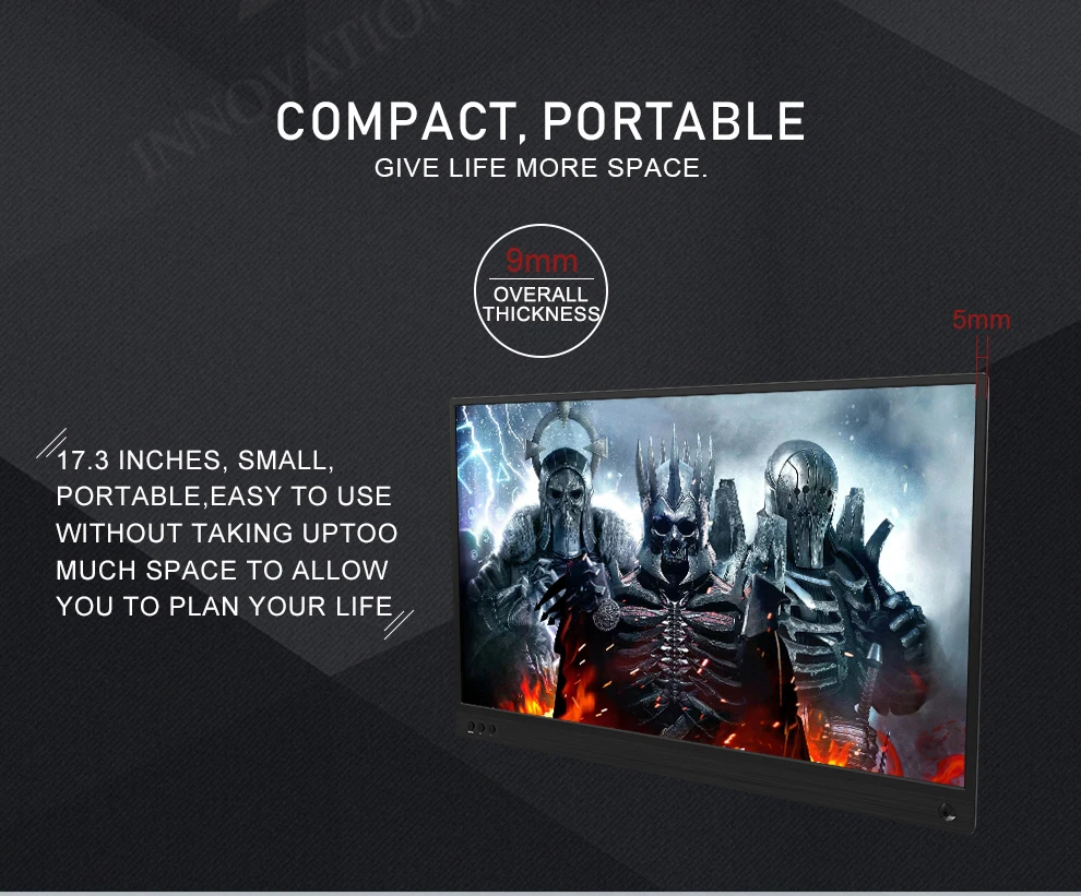 ZEUSLAP 15,6 дюймов 1920x1080p ips экран usb порт Тип c монитор портативный экран игровой монитор