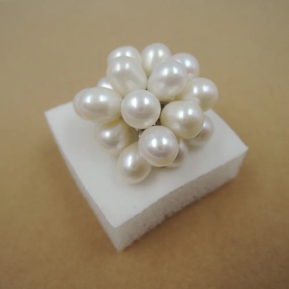 100% натуральное пресноводное жемчужное кольцо жемчуг AAAA качества|pearl pearls|pearl