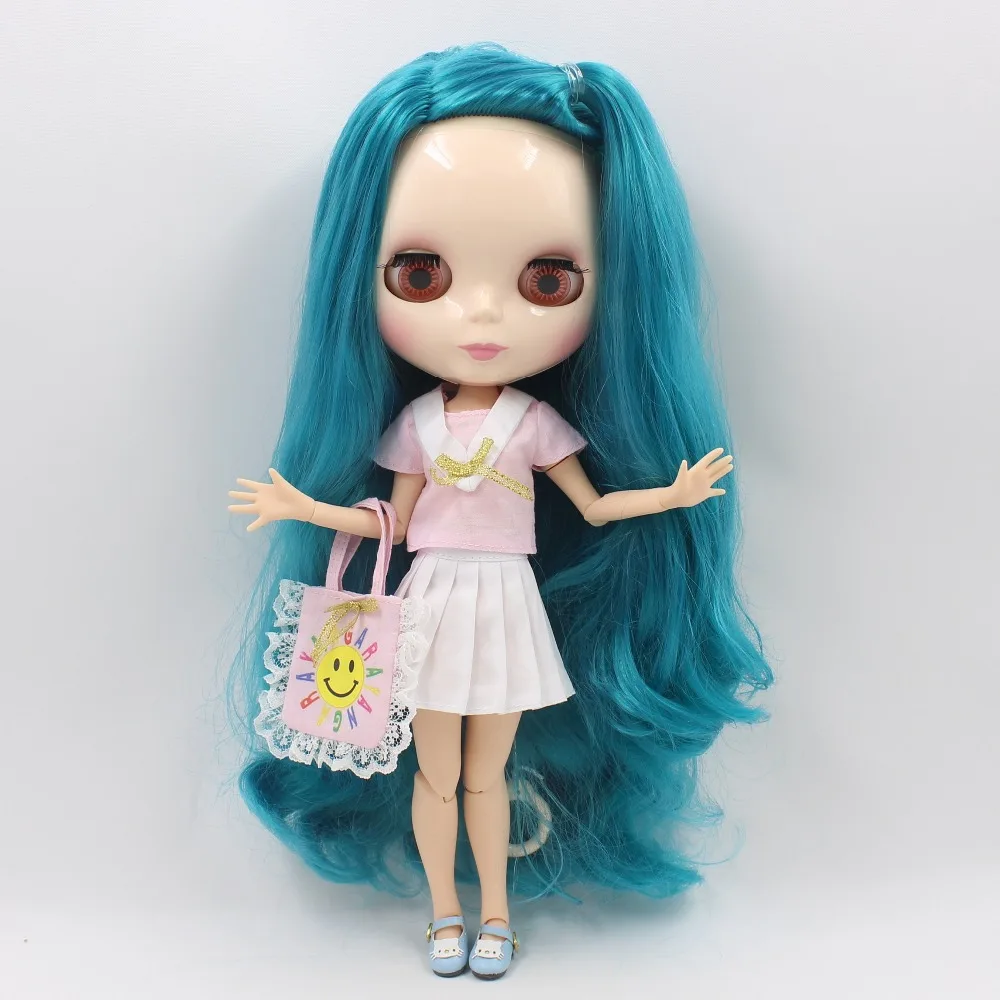 Кукла ледяная DBS Blyth 1/6 bjd шарнирная кукла с синими волосами боковая разделяющая
