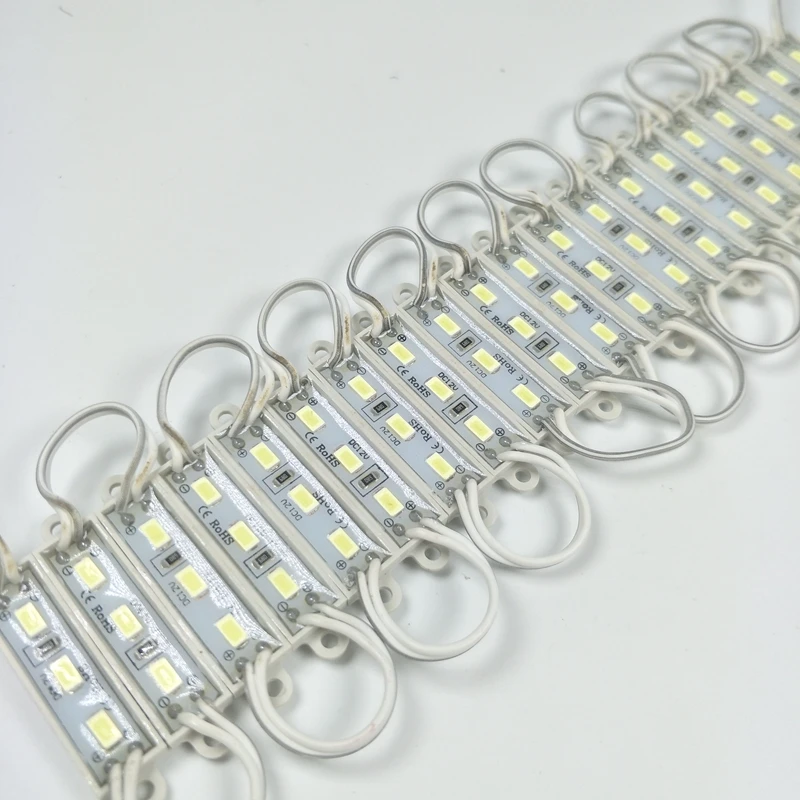 100 шт высокое Яркость DC12V SMD 5730 5630 Светодиодный светодиодный модуль подсветки светодиодный модули для вывесок