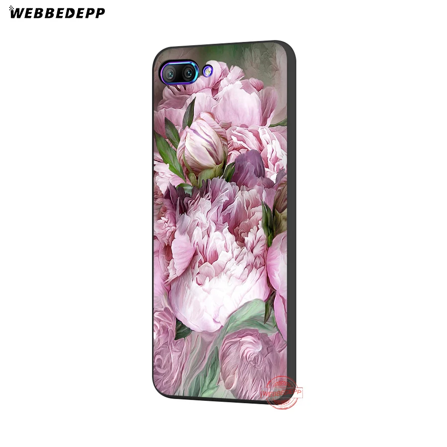 WEBBEDEPP пион Sunflowe Роза ромашки растения Цветок Мягкий чехол для Honor 20 10 9 9X 8 Lite 8C 8X 7X 7C