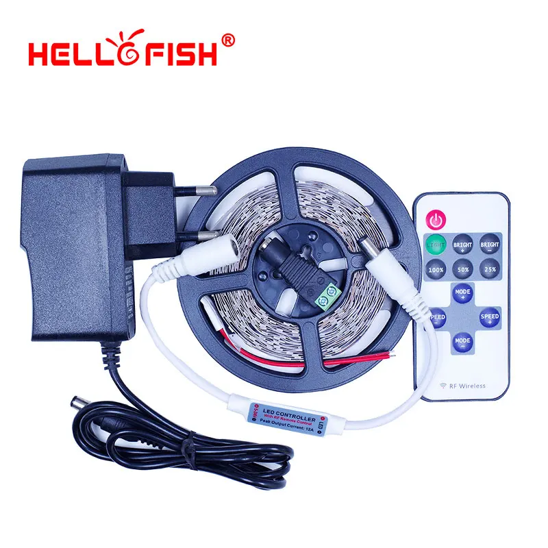 Hello рыбы 5 м/28353528 300 SMD Гибкие светодиодные полосы + 24 клавиши ИК пульт
