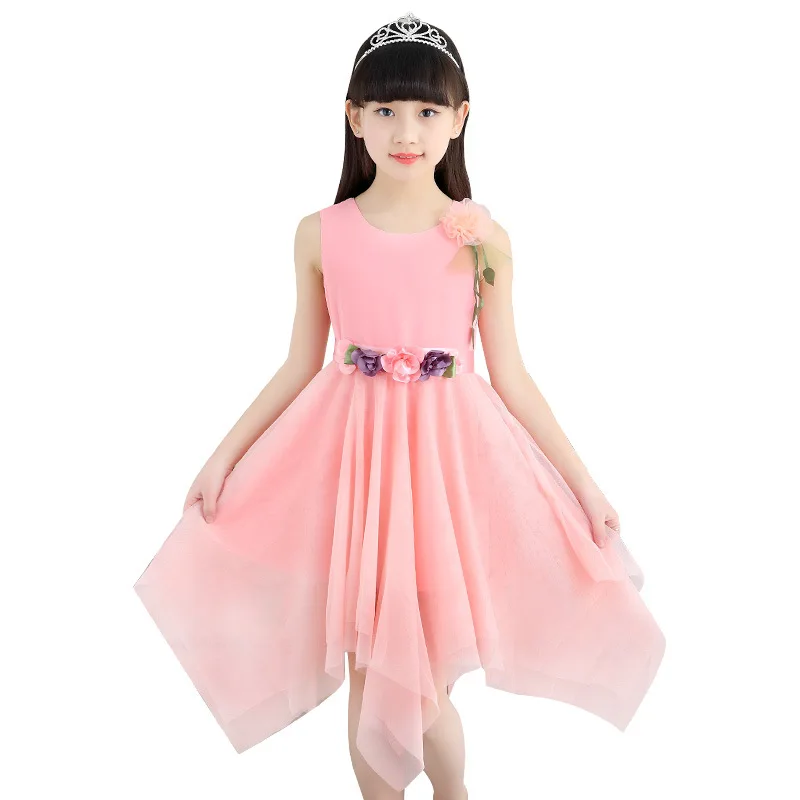 Tammy Ada Girls Chiffon Dresses for Infant Vestdios Casual Child Flower Dress Clothes 8 10 12 Years Princess Party | Детская одежда и