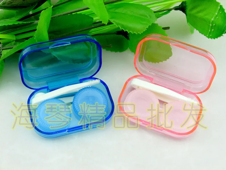 LIUSVENTINA простой милый прозрачный Гладкий чехол для контактных линз контейнер