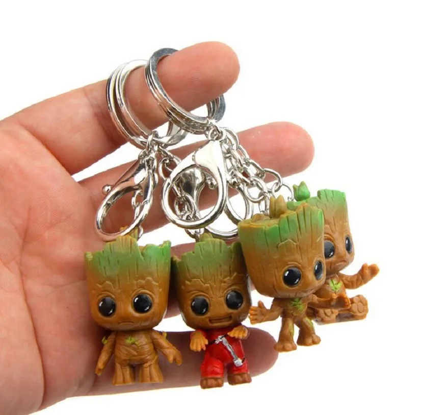 Marvel Movie Guardians Of The Galaxy 2 4 шт./компл. Brinquedos Mini Cute Baby Tree Man танцевальная модель