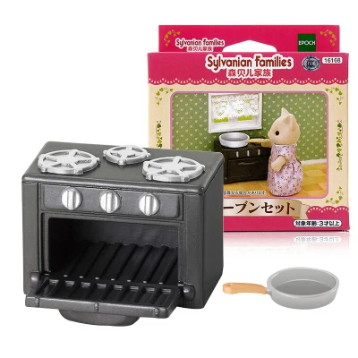 Sylvanian Families Игровой Набор для кукольного домика мебель/кухня/ванная комната/Еда сцены аксессуары без рисунка - Цвет: 16168