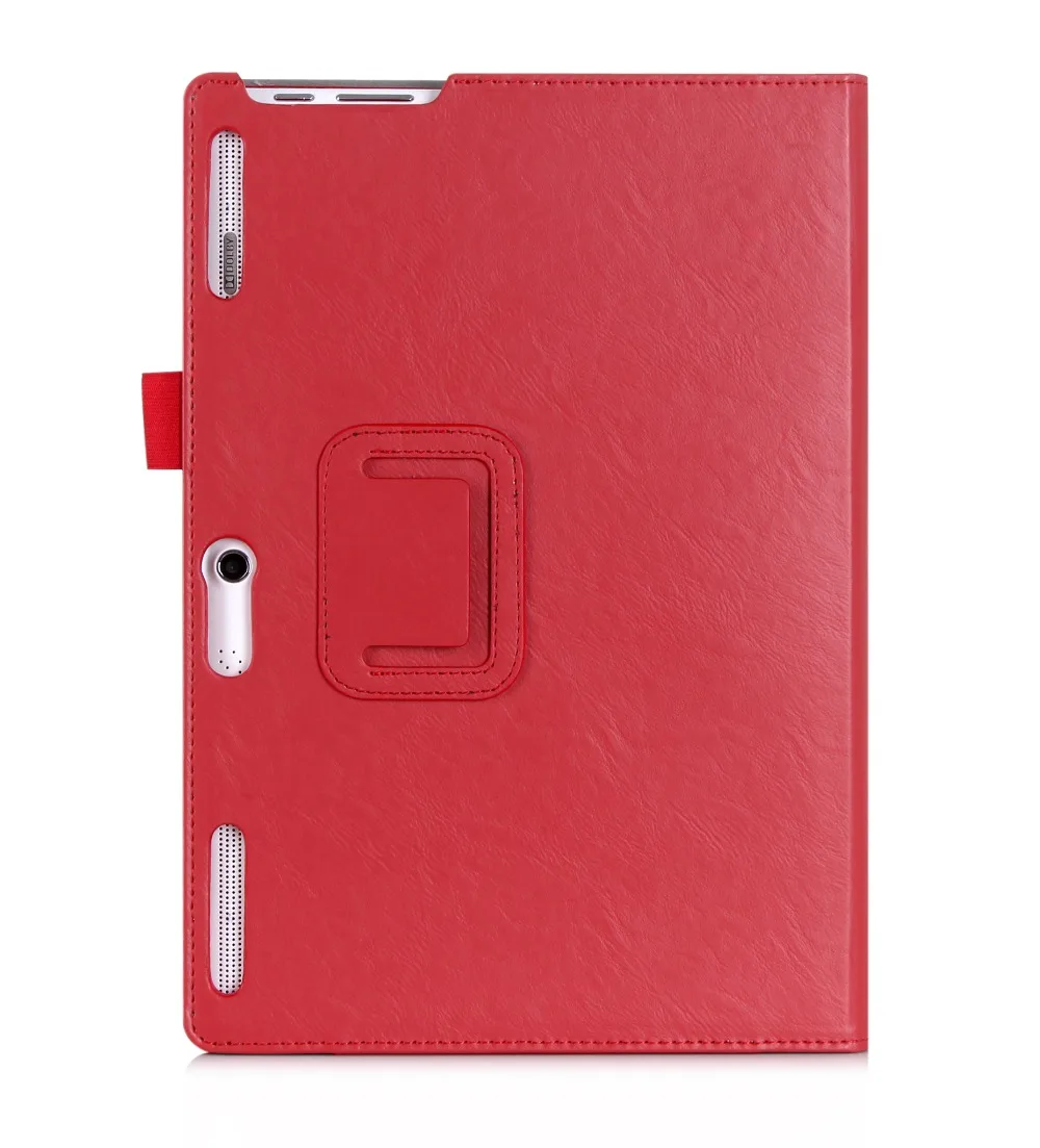 Кожаный чехол подставка из воловьей кожи с ремешком на руку для Lenovo Tab3 10|tab 2 a10-30|tab