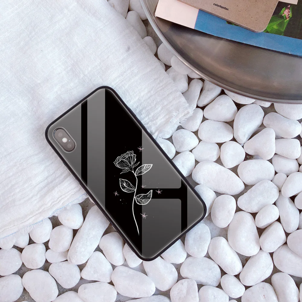 Заказной стеклянный чехол для телефона для iphone 11ProMax X 10 7 Plus 6s 6 capa DIY чехол из закаленного стекла для телефона для iphone XS 8 MAX XR 5 Simple - Цвет: 30165