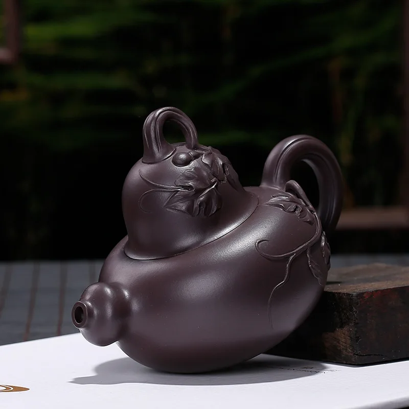 Кастрюля из фиолетового песка Gu's чайник старой фиолетовой глины для шахт