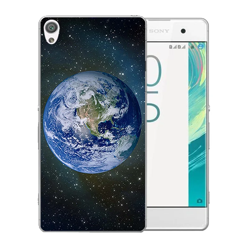 5 0 дюйма для Sony Xperia XA F3111 космический мир шаблон Мягкий Силиконовый ТПУ прозрачный