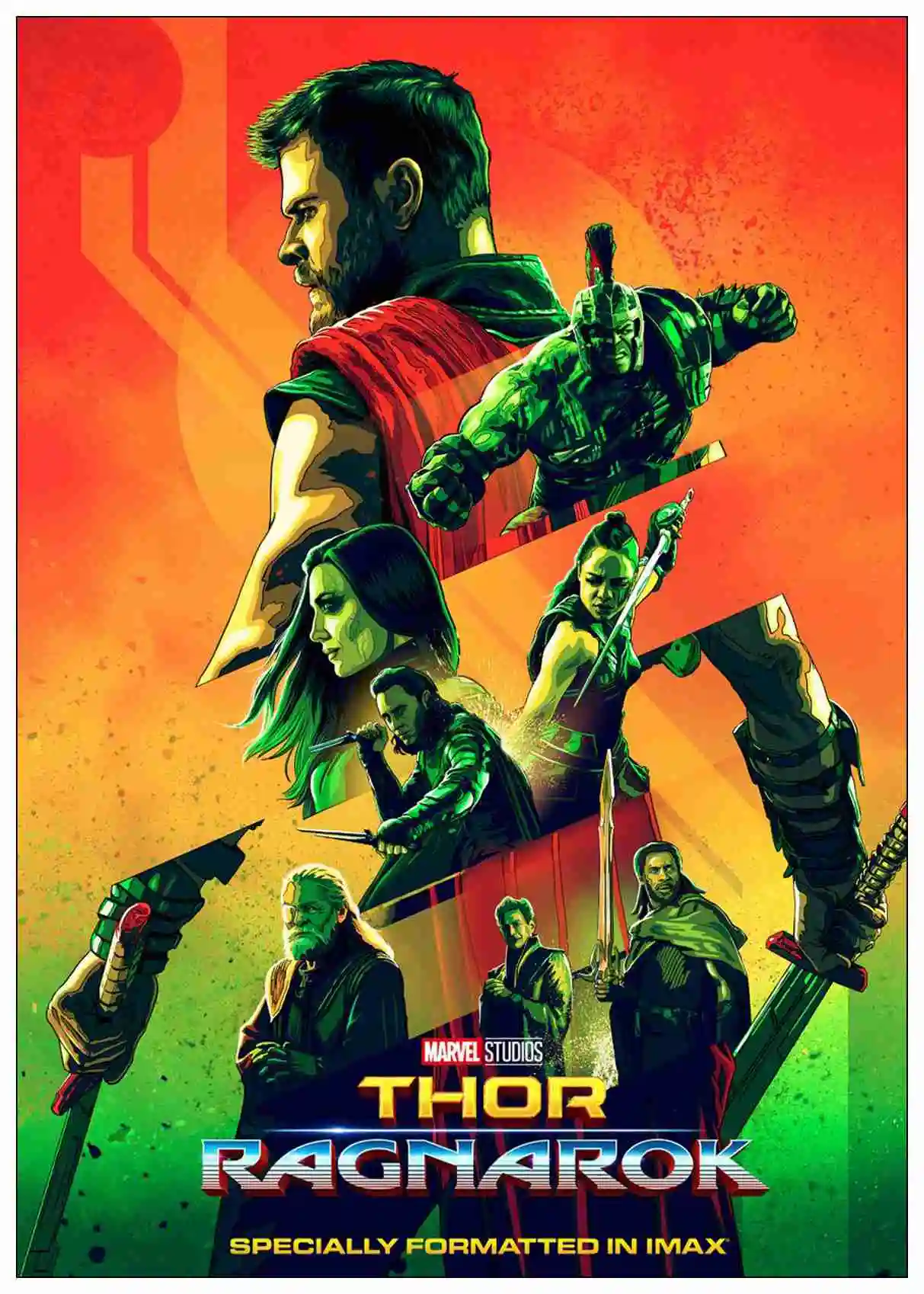 Thor Ragnarok фильм плакат Marvel фильм мелованная бумага настенный плакат наклейки на стену - Цвет: D81