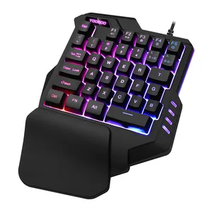 Механическая клавиатура для одной руки, эргономичная игровая клавиатура с левой подсветкой 2019