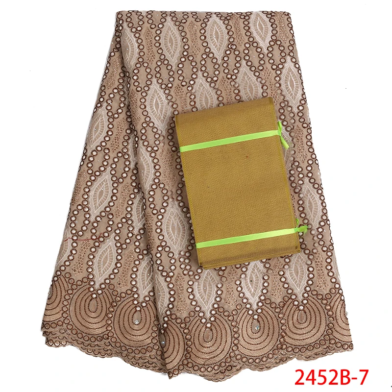 White African Lace Fabric 2019 High Quality Swiss Voile Laces Switzerland Cotton With Stones For Women Clothes AMY2452B-2 | Дом и сад