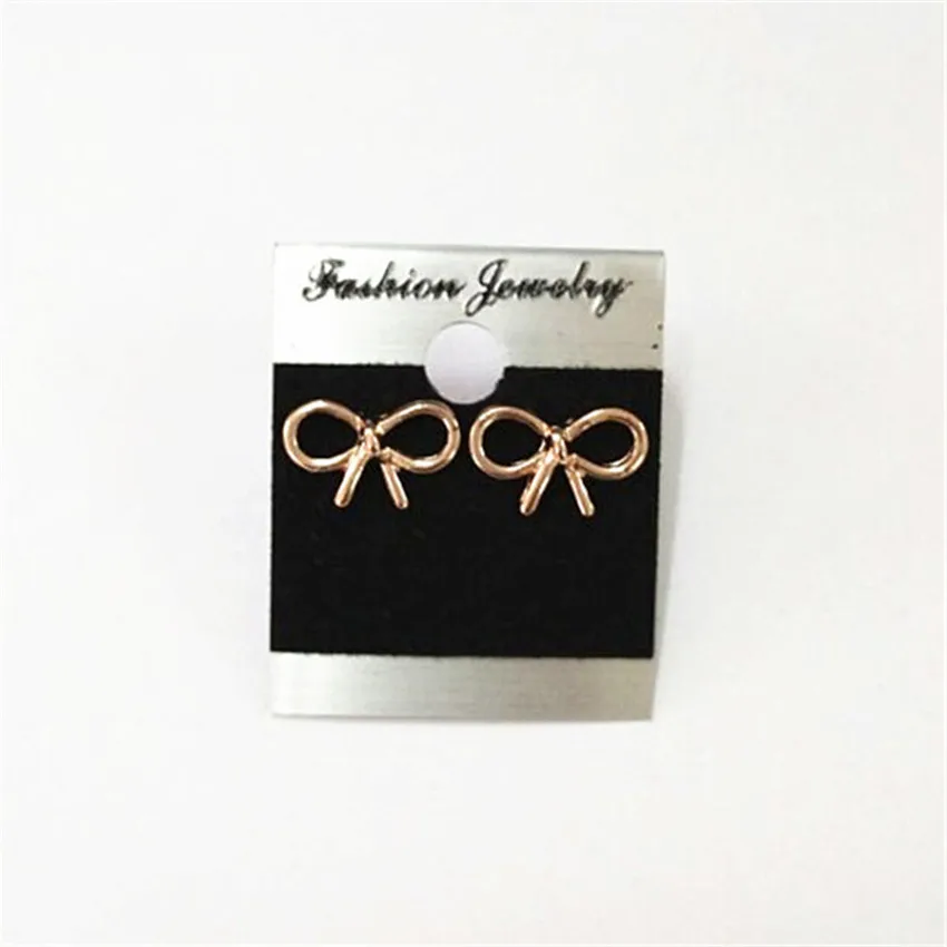 V привлечь 2017 Earcuff узел ленты Pendientes минималистский Серьги гвоздики Для женщин Bijoux
