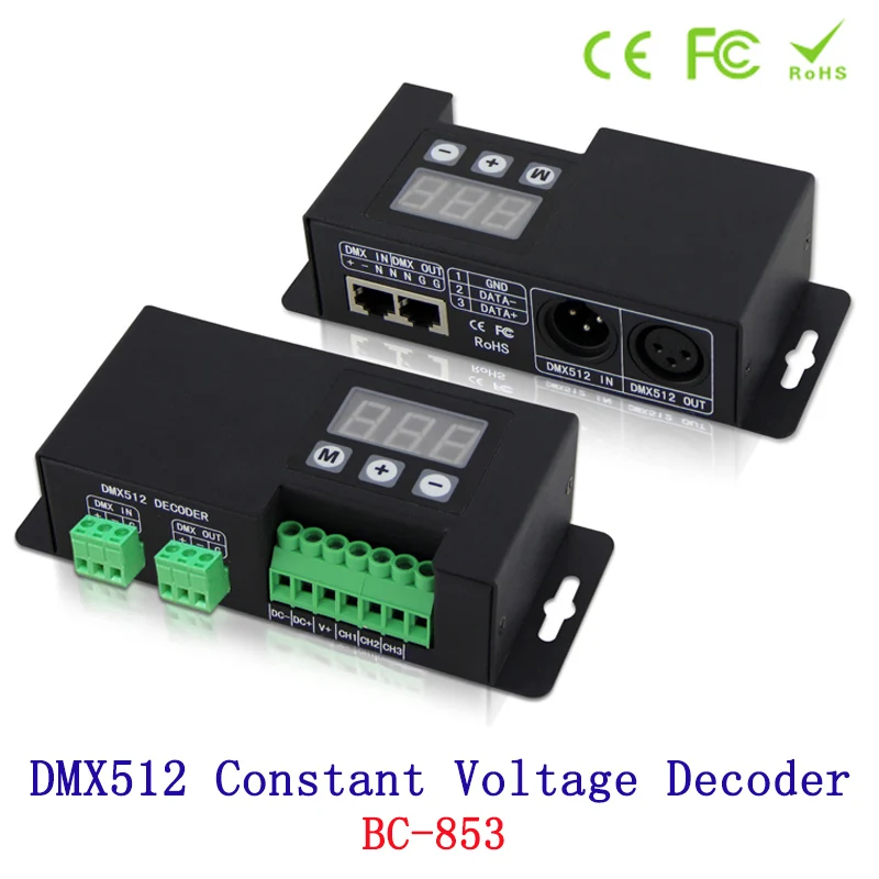 Новый декодер постоянного напряжения DMX512 3CH входной сигнал DMX512/1990 светодиодный