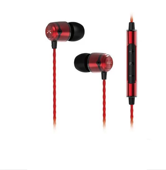 Акции Новые SoundMAGIC E50C красные наушники с супер басами HIFI стерео в ухо микрофоном и
