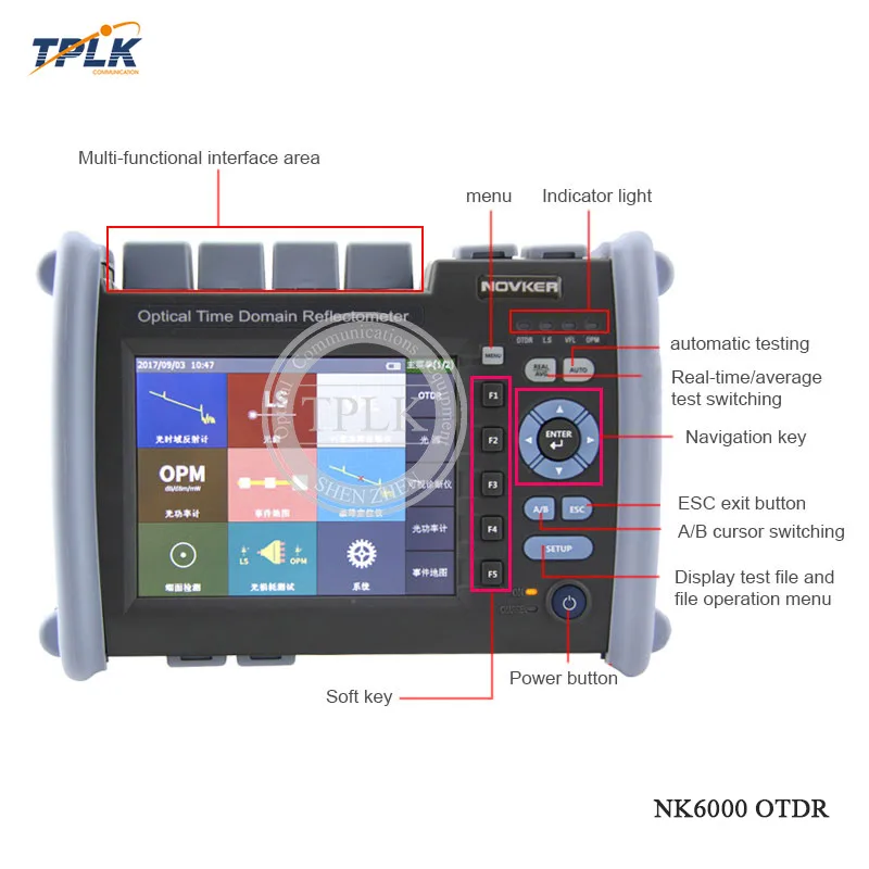 Лучшая цена OTDR NK6000 SM 1310/1550nm 35/33dB высококачественный детектор дефектов