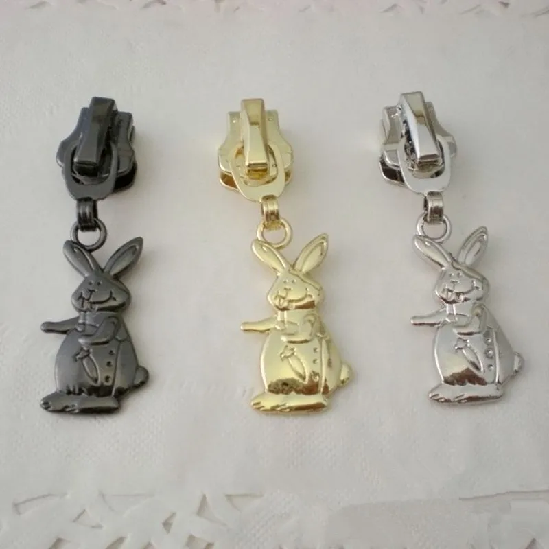 DONYAMY 5 шт. 5 # DIY маленький кролик, металлическая молния, Вытяжная головка