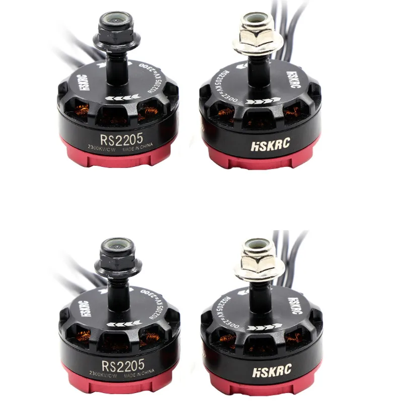4 шт. RS2205 2300KV 2205 CW/CCW 3-4S бесщеточный двигатель для RC FPV гоночного дрона