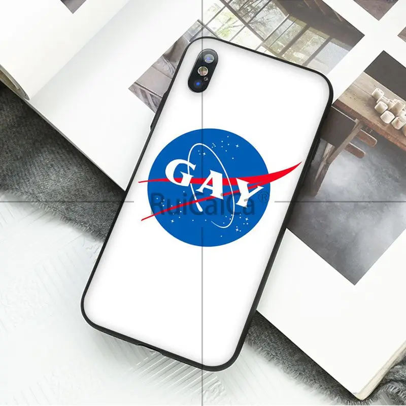 Чехол для телефона Ruicaica LGBT Love is love мягкий силиконовый черный чехол Apple iPhone 8 7 6 6S Plus