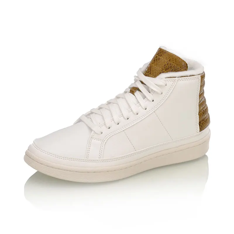 Li-Ning/женские зимние баскетбольные кроссовки в военном стиле теплые плюшевые с