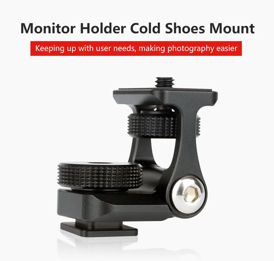 UURig R007 DSLR Горячий башмак камера монитор кронштейн для FEELWORLD шаровая Головка карданный аксессуар для светодиодный видео светильник с холодным башмаком