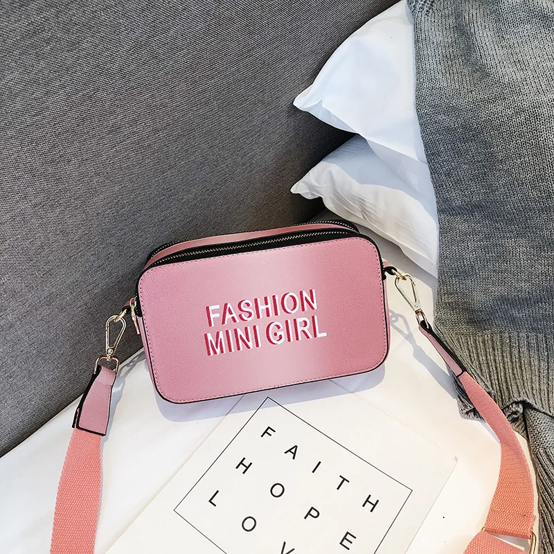 Слинг сумки для женщин Сумки через плечо женская 2019 лето розовый кожаная сумка